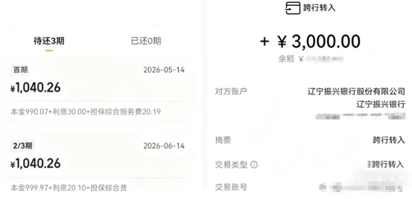 宜口袋借款实测反馈：通过率表现友好，辽宁振兴银行放款 3000 元顺利到账