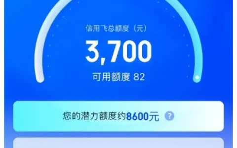 信用飞按时还款触发提额通道，解锁提额卡后额度提升，3200 元借款全额到账实测分享