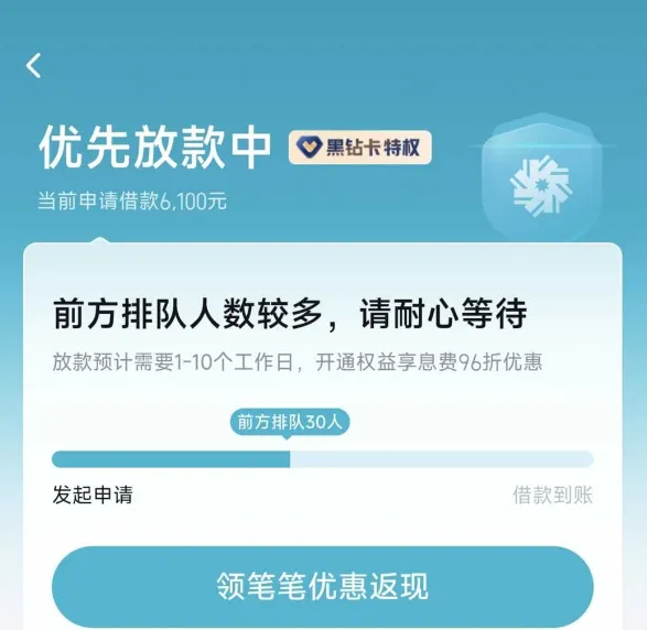 极融借款开通会员后排队放款，一般多久能真正到账