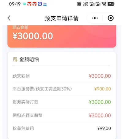 薪及时申请一直显示提交中，长时间不审核是被忽略了吗