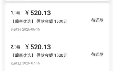 宜口袋通过第三方葡享优选协调额度 1500 元成功下款，农行账户可设置拦截保障资金安全