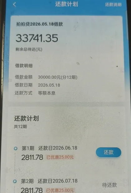 拍拍贷长期受限后恢复放款,30000 元额度享分期优惠,江苏银行资方正规可靠 拍拍贷长期受限后恢复放款,30000 元额度享分期优惠,江苏银行资方正规可靠