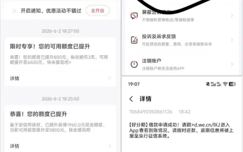 好分期被风控限制无法借款？注销页申请重新评估，实测从 5800 提至 6600 元顺利下款