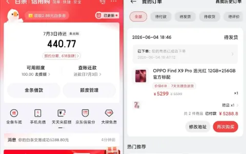 OPPO 商城专属渠道放开白条风控，实测 5288.8 元手机分期下单成功，分期成本优于常规租机方案