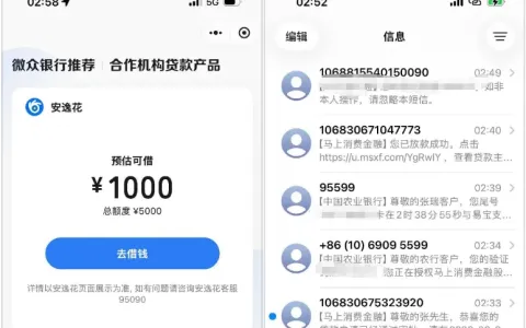 微粒贷内嵌安逸花合作申请通道，双平台常年零额度账户破局，5000 元预估额度实测 4000 元秒速放款