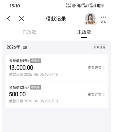 京东金条借款显示申请中，停留很久就代表稳下款了吗？