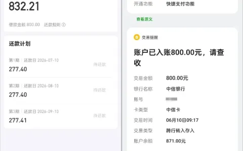 好分期补充资料提升固定额度，叠加会员临时额度，800 元借款快速审批到账实测