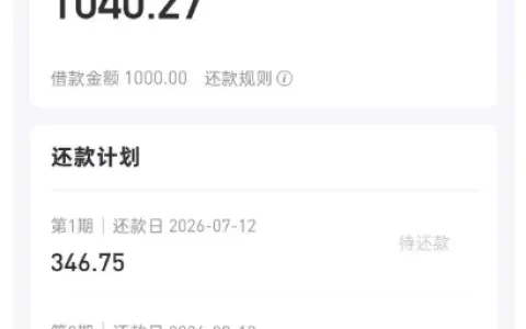 好分期 1000 元小额借款成功下款，多次尝试终通过，额度与账号后续状态实测分享