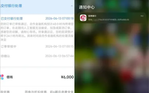 分期乐 6000 元借款享前 6 期免息顺利到账，征信状态与审核时效实测总结