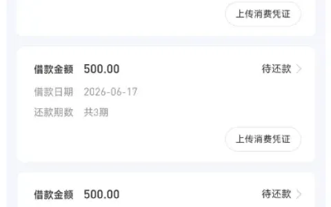 好分期一万多总额度长期无法复借，500 元分 3 期可连续下款，大额申请易被拒实操分享