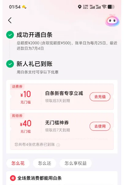 京东白条 100 元额度注销重开实测,同实名新手机号秒批 2000 元,新人福利与使用避坑指南 京东白条 100 元额度注销重开实测,同实名新手机号秒批 2000 元,新人福利与使用避坑指南