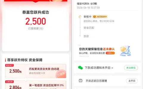 好分期新增跃升提额服务，未结清账单也提 2500 元，2804 元分 3 期放款规则实测分享