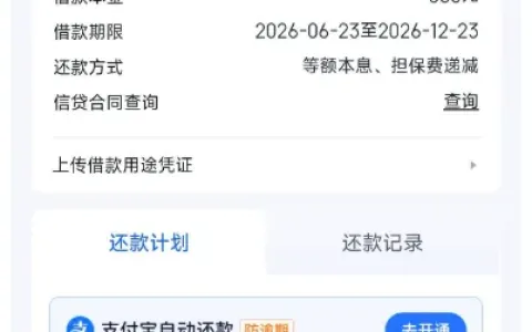 信用飞退还飞跃会员与提额卡后仍可正常借款，500 元分 6 期顺利放款实测分享