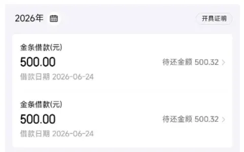 京东金条夜间申请即时放款，500 元借款顺利到账，宁波银行出资实测分享