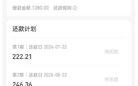 好分期银行资方屡次放款失败，匹配国民信托出资后，1380 元借款顺利到账实测分享
