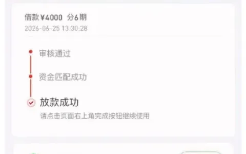 好分期更换信托出资方后获批，4000 元分 6 期顺利放款，同期申请多款产品仅它通过