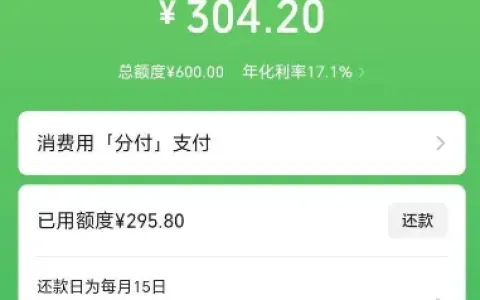 微信分付小额授信实测：600 元初始额度按日计息，开通采用邀请制，资格评估因人而异