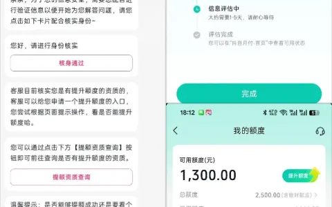 抖音月付联系客服可申请提额，查询征信后仅获批 1300 元临时额度，性价比与注意事项说明