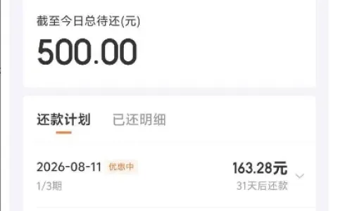 京东金条前天申请没通过，今天重试秒到账 500 元，白条取现也同步下款实测