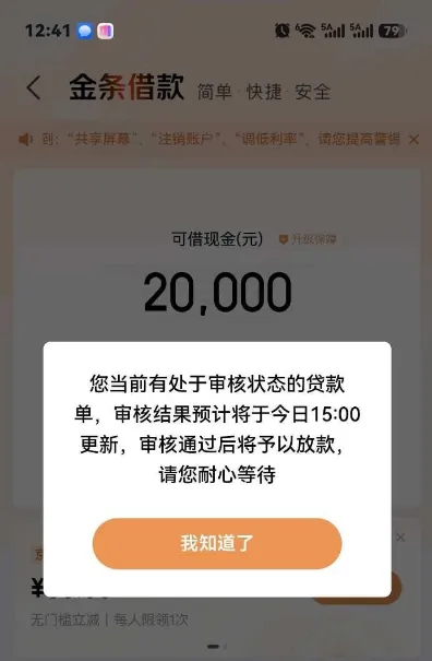 京东金条 20000 元可借额度提交后进入审核,当日出结果,需要接回访电话吗 京东金条 20000 元可借额度提交后进入审核,当日出结果,需要接回访电话吗