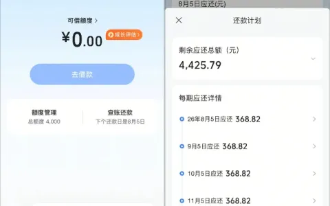 放心借 4000 额度关 3 个月小黑屋，提前还款触发风控，到期全额申请成功到账