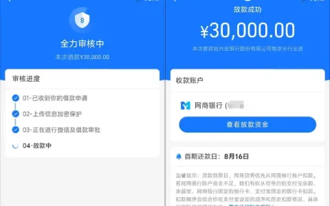 网商贷闲置一年从 5 千涨到 4 万，3 万元借款秒到账，同天申请借呗免息额度触发风控