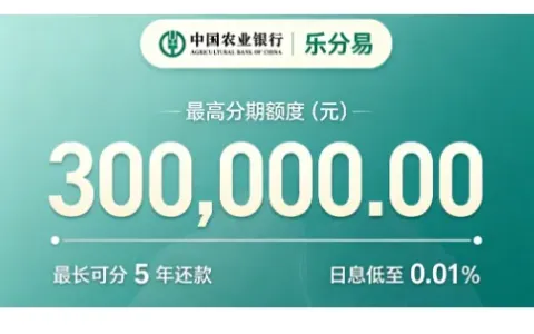 农行乐分易最高 30 万分期额度，为何申请通过率高？准入与用款规则详解