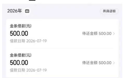 京东账号注销数日后重注册，金条获批 1000 元额度秒速放款，征信有逾期也可通过实测