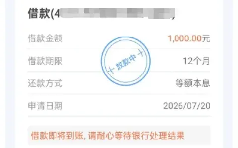 小赢卡贷省心借 1000 元显示放款中，到账时效波动大，放款稳定性与延迟原因参考