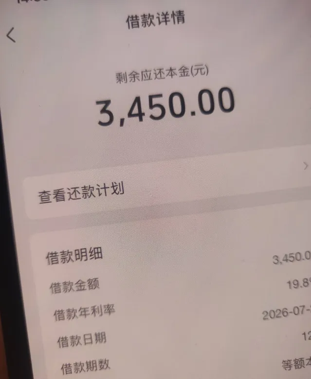 抖音放心借总授信提至 12000 元，含 8000 元临时额度，3450 元借款顺利到账实测