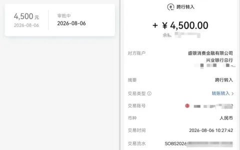 盛银消费金融借款获批 4000 元顺利到账，官方申请渠道与放款时效实测参考