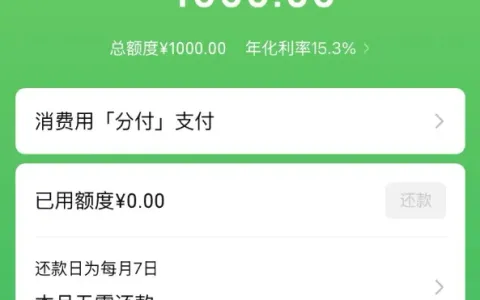 微信分付获批 1000 元消费额度，凌晨系统更新后开放入口，无申请通道用户开通参考