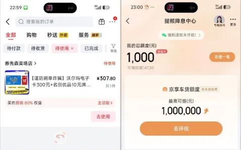 京东历史逾期账户注销重开，获批 1000 元借款额度，400 元先用后付同步开通实测参考