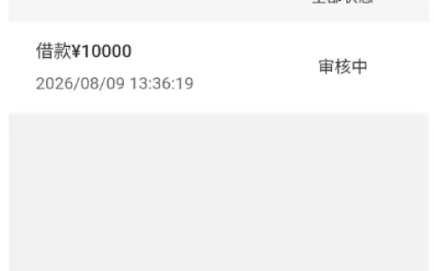 易花花 10000 元借款持续处于审核状态，无逾期仅征信偏花，平台放款时效与风险注意事项