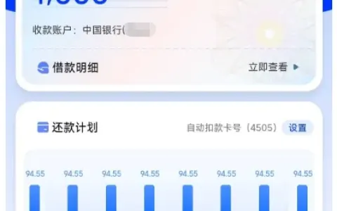 小米钱包借款 1000 元顺利到账，分 6 期利息极低，小额应急周转实测参考