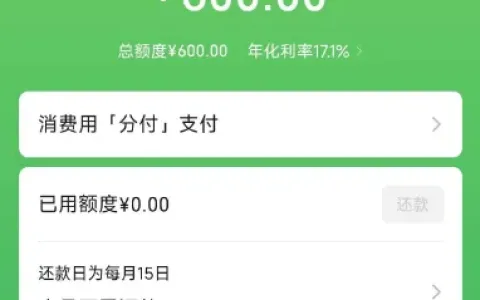 微信分付一直没入口没额度怎么办？找机器人客服提交申请，两小时后成功开通 600 额度