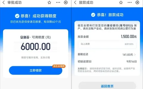 安逸花口子评测：支付宝入口突然弹人脸，批了 6000 实际到账 1500 到底稳不稳？