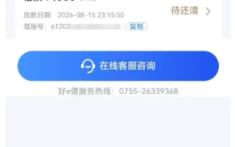 好 e 借 1000 元借款成功到账，附带 210 元会员费用，申请资质与退费方式实测参考