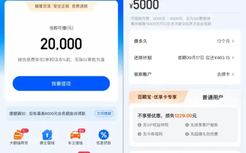 58 同城借钱入口显示 20000 元预授信，单笔仅可借 5000 元，百顺宝出资提现稳定性实测参考