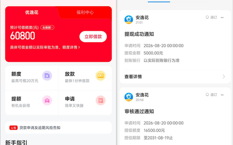 安逸花逾期后数月无法借款，注销重开获批 16500 元，支用 5000 元成功放款实测参考