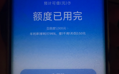 支付宝小号本无网商贷入口，随手点击激活 1000 元额度，按日计息随借随还实测参考
