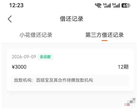 小花钱包第三方百顺宝实测下款 3000 元,陕西秦农银行出资分 12 期,有额度也可能放款失败 小花钱包第三方百顺宝实测下款 3000 元,陕西秦农银行出资分 12 期,有额度也可能放款失败