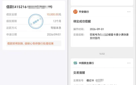 小赢卡贷 10000 元借款进入放款流程，刷脸验证绑卡即可提交，普通资质也有通过机会实测参考