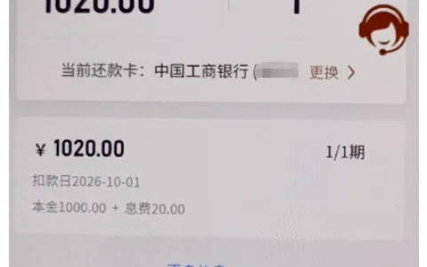 好 e 借小程序 1000 元借款一小时到账，扣除 210 元会员费，单期还款年化 24% 实测参考