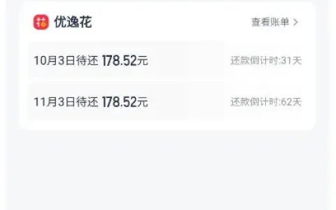 优逸花微信小程序出 4000 元授信，安逸花有额度却借不出，实际放款 1000 元分 6 期实测参考