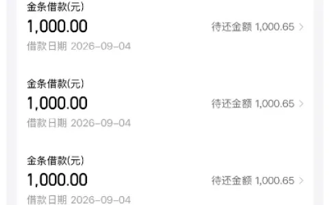 京东金条注销后无授信，登录最早注册老账号，1000 元借款秒放额度逐步上浮实测参考