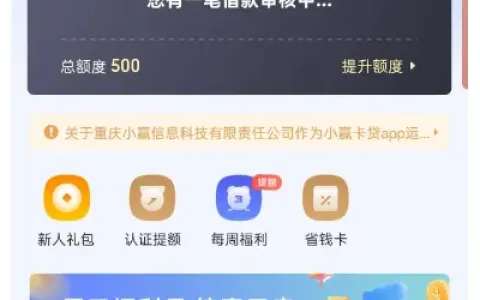 跟风申请小赢卡贷获批 500 元，大数据花也能下款，深圳市泉贝小贷出资实测参考