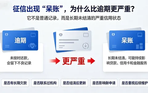 征信上出现”呆账”两个字，比逾期严重十倍，很多人还不当回事