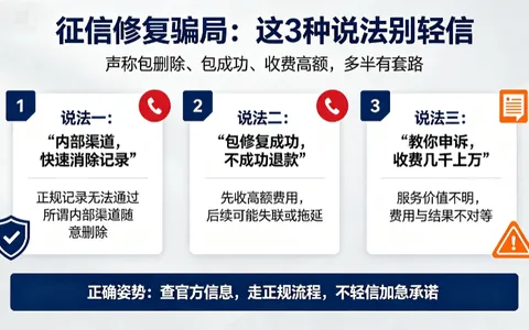 征信修复骗局揭秘：这3种说法全是套路，有老哥已经交了上万的”学费”