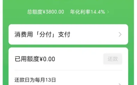凌晨无意申请微信分付处于审核中，晨起获批 3800 额度，大数据很花首次开通也能过